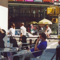 People at a Restaurant near Washington Square